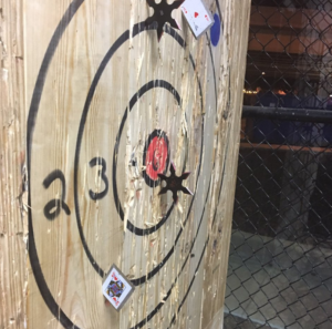 Ninja stars at Top Notch Axe Throwing