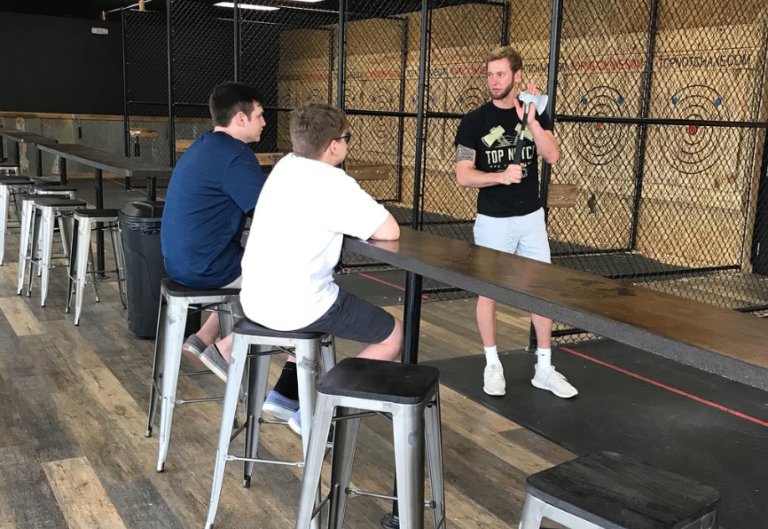 How to Host an Axe Throwing Party Top Notch Axe