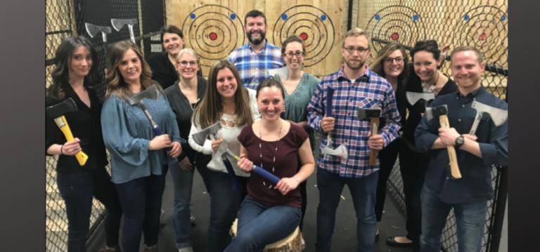 How to Host an Axe Throwing Party Featured Image