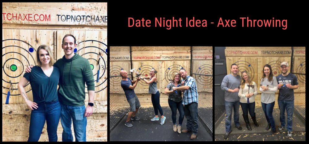 Date night ideas axe throwing